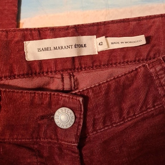 Isabel‎ Marant Etoile Maroon Pants Size 10 - Picture 5 of 7